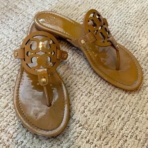 The classic Miller, Tory, Burch sandals, size 9